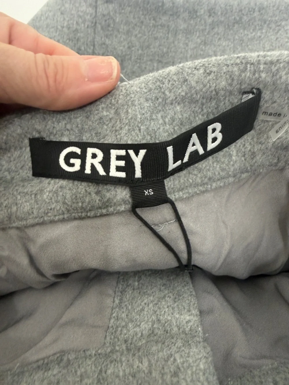 Grey Lab Wool Cargo Skirt grey size XS. NWT.